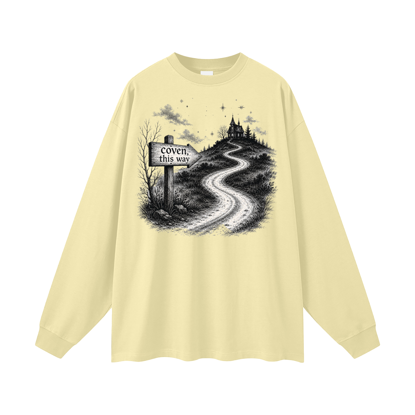 Coven This Way Oversized Long Sleeve Tee