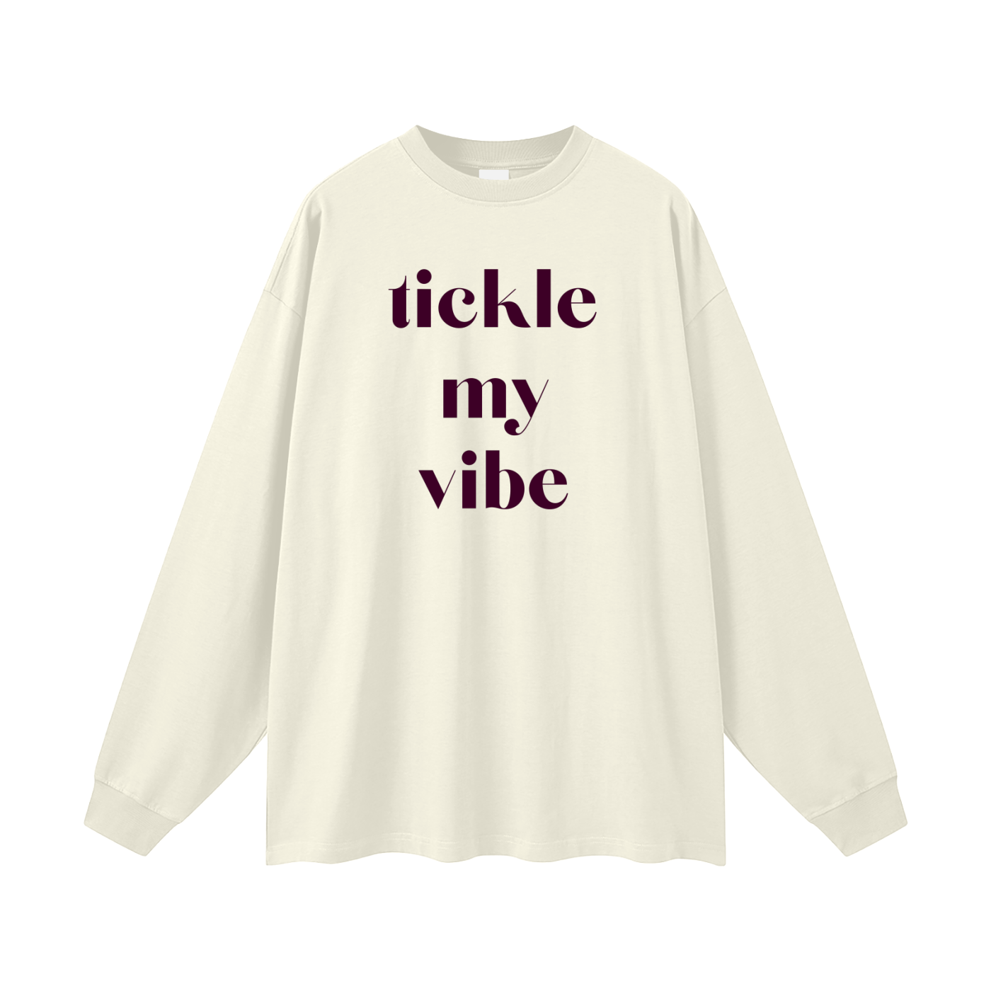 Tickle My Vibe Oversized Long Sleeve Tee