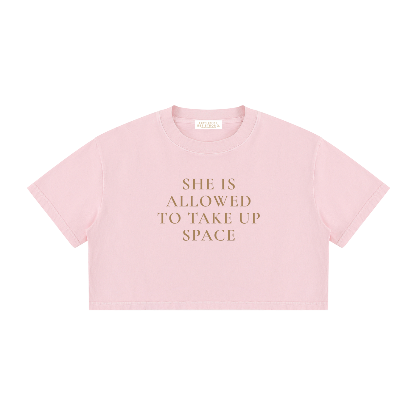 She Is Allowed To Take Up Space Cropped Boxy Tee