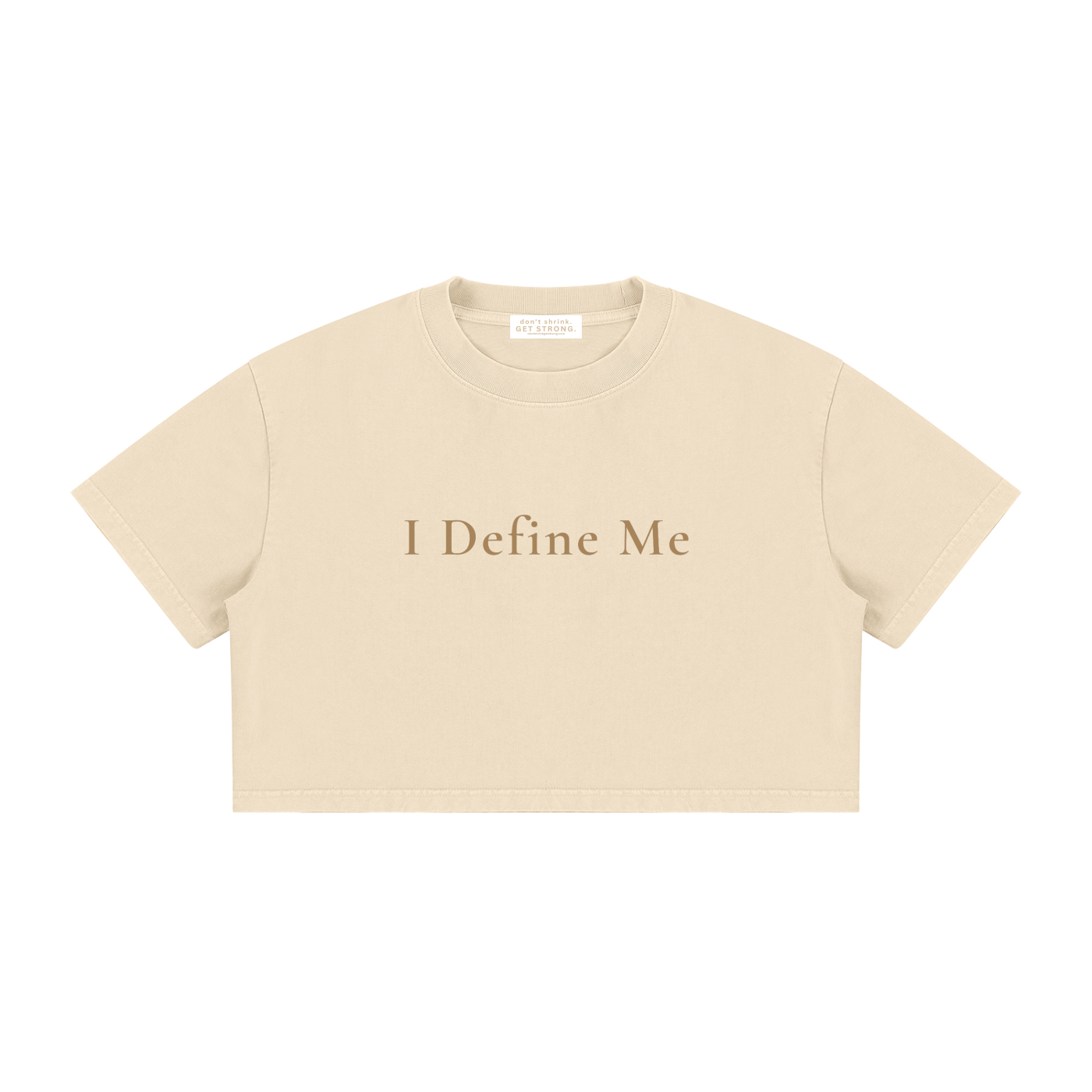 I Define Me Cropped Boxy Tee