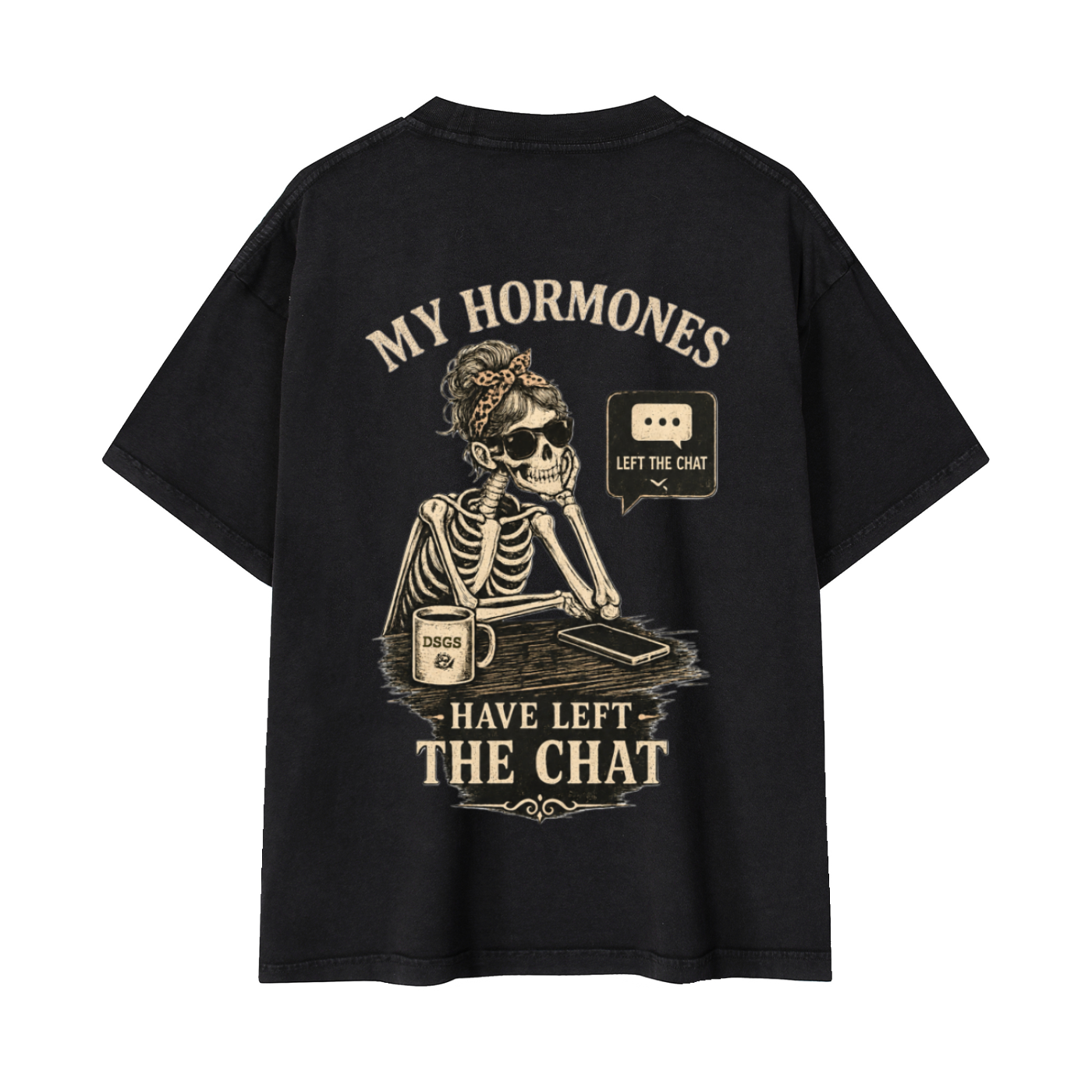 Hormones Have Left the Chat Vintage Cotton Tee