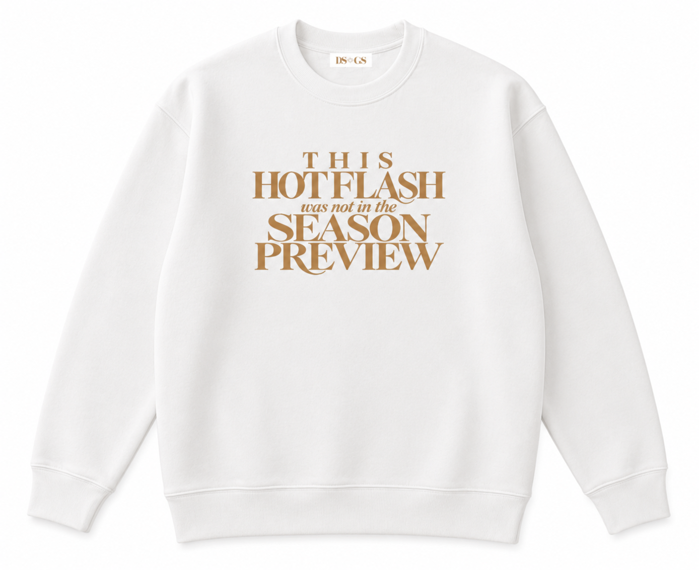 Hot Flash Season Preview Oversized Crewneck Sweatshirt