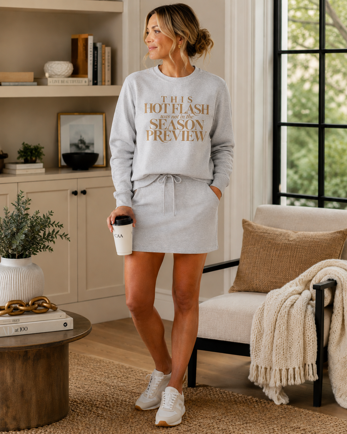 Hot Flash Season Preview Oversized Crewneck Sweatshirt