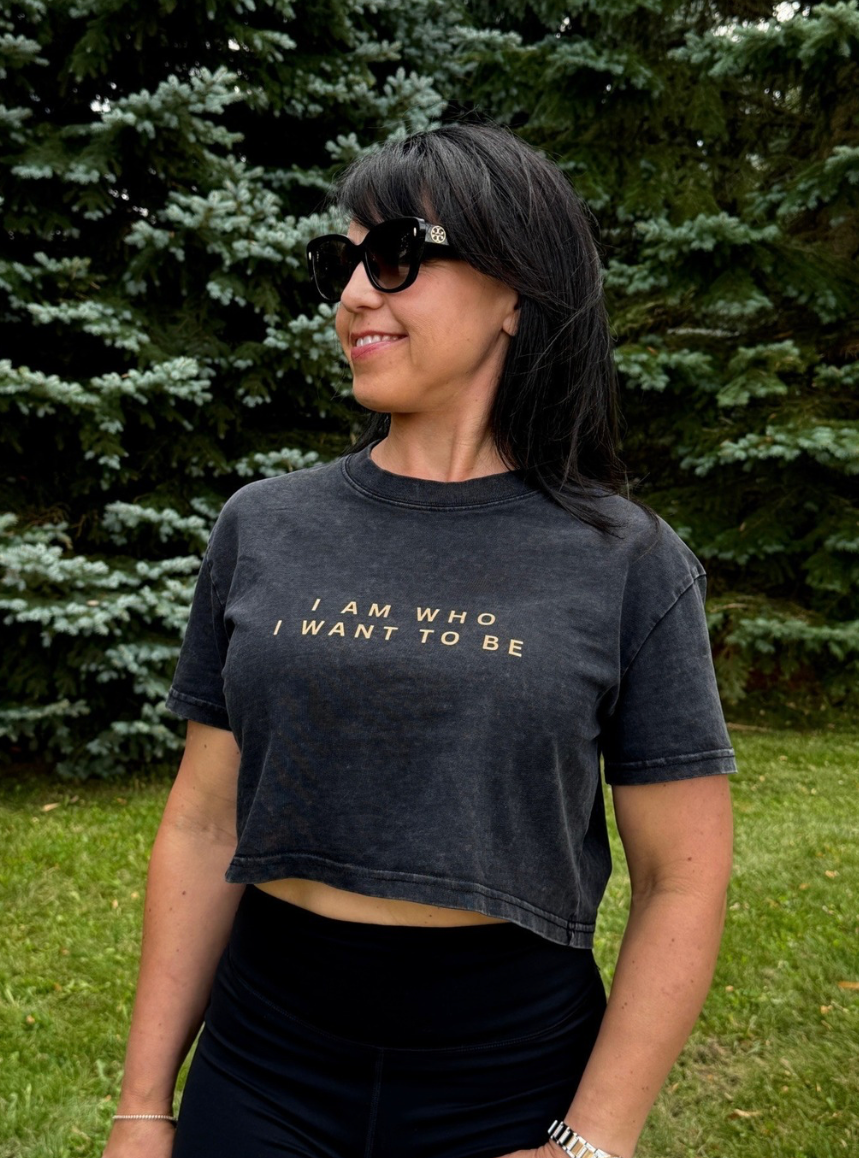 Who I Want To Be Cropped Boxy Tee