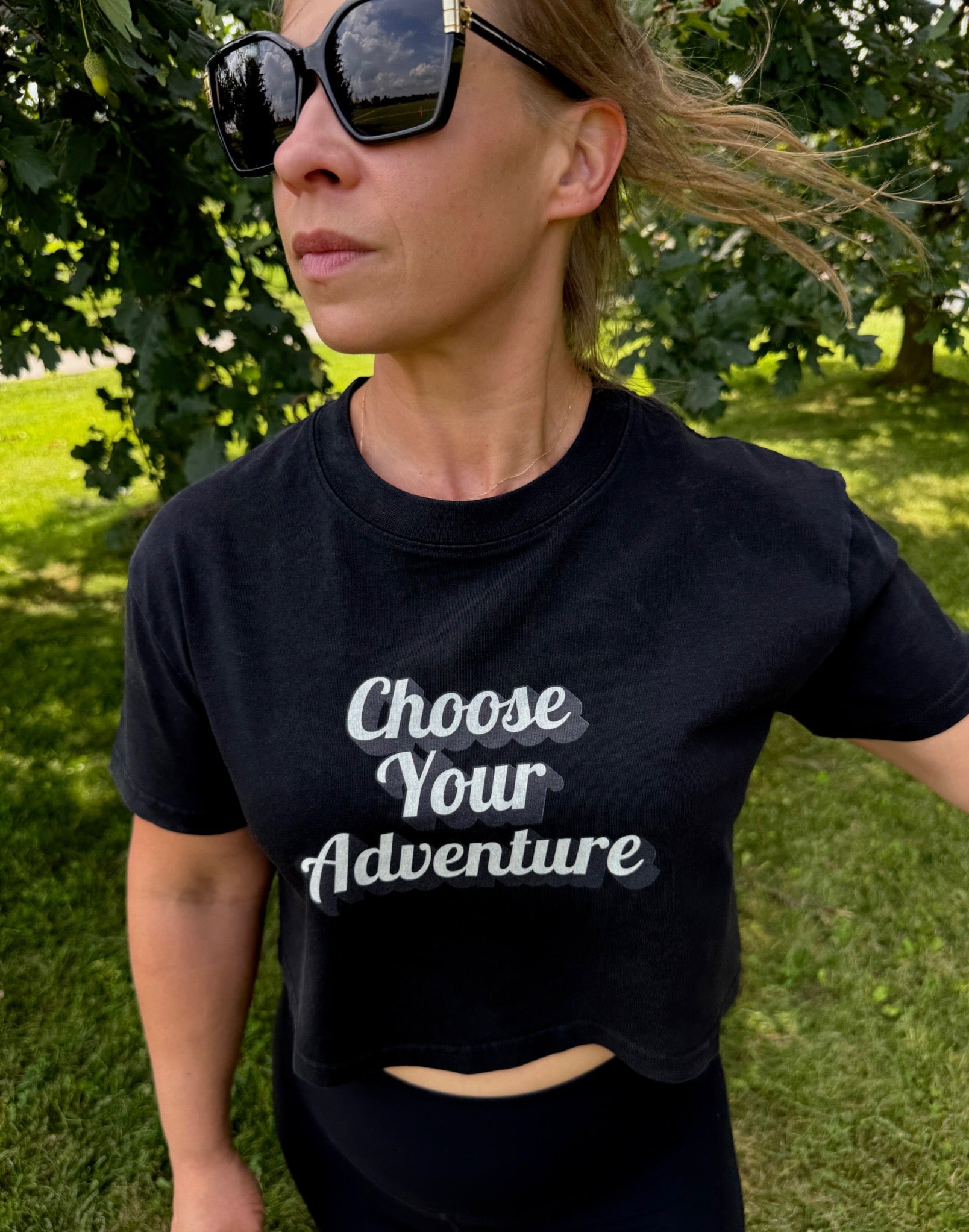 Choose Your Adventure Cropped Boxy Tee