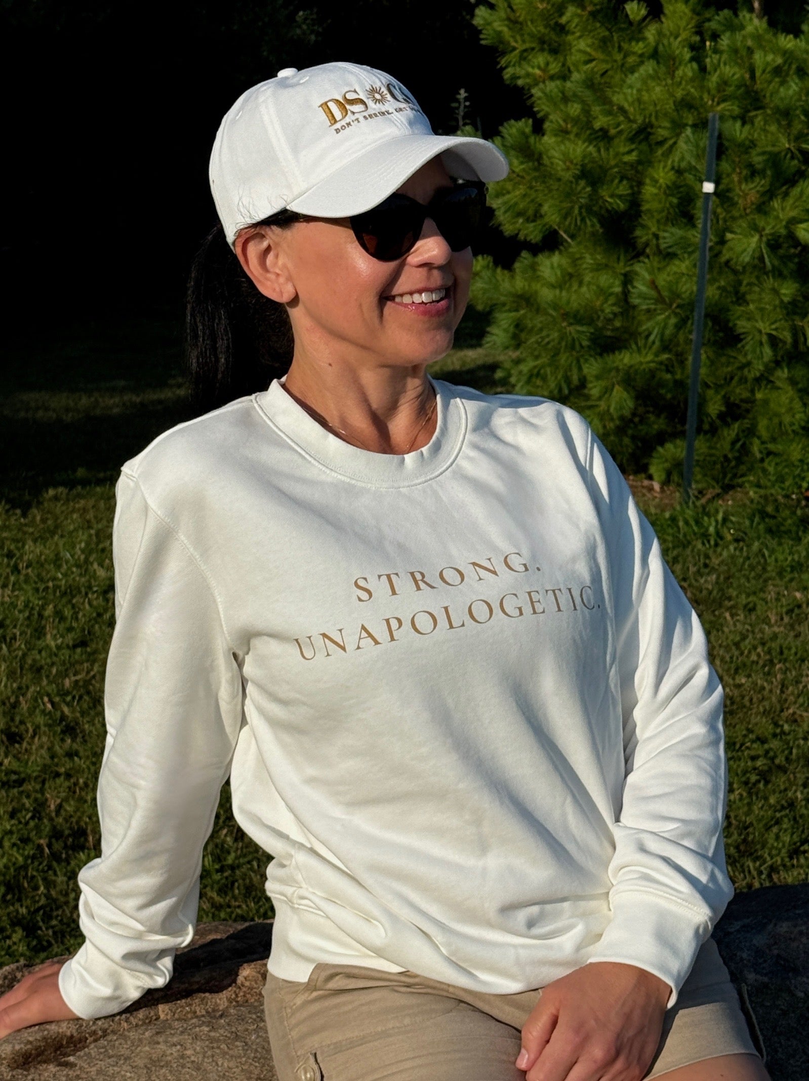 Strong. Unapologetic. Oversized Crewneck Sweatshirt