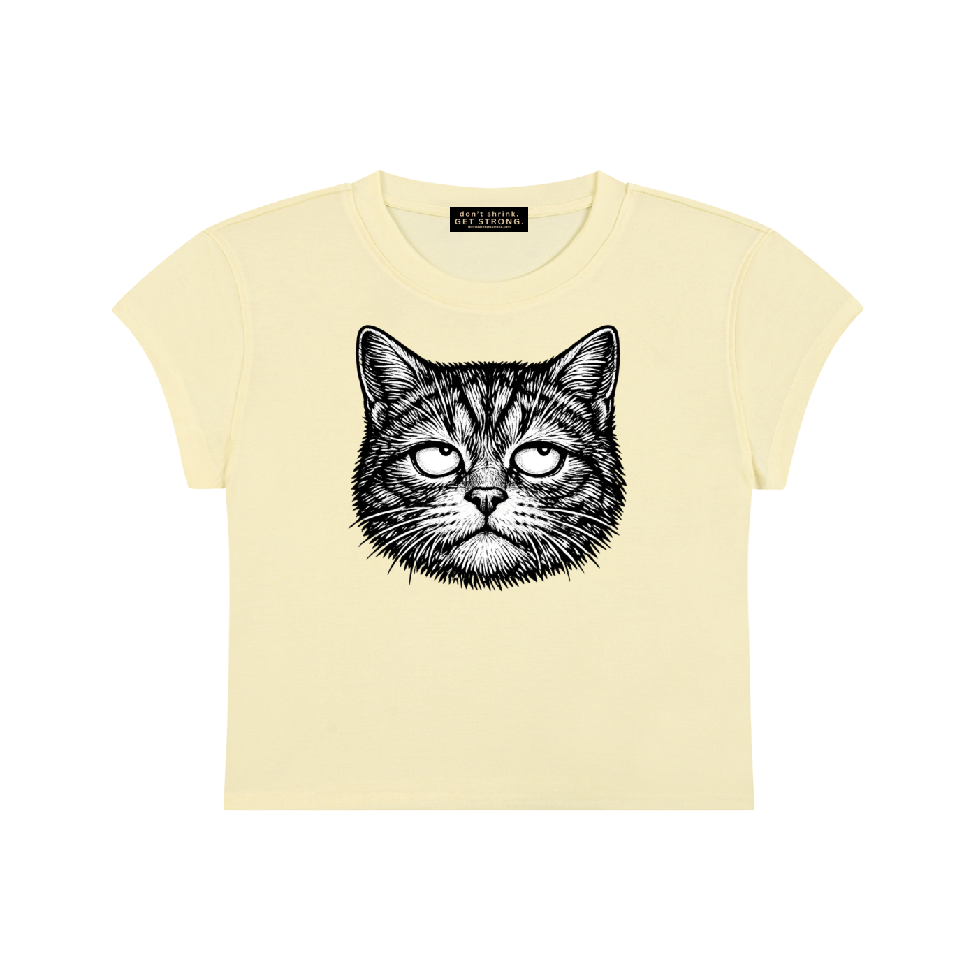 Unbothered Capped Sleeve Crop Tee