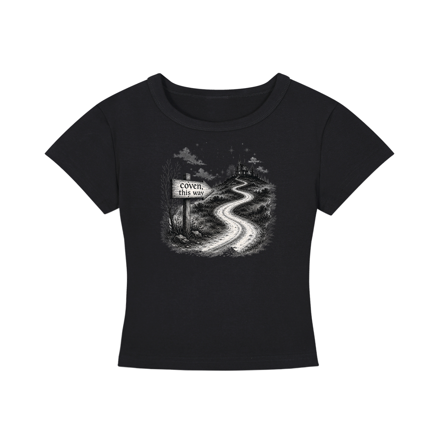 Coven This Way Cropped Tee