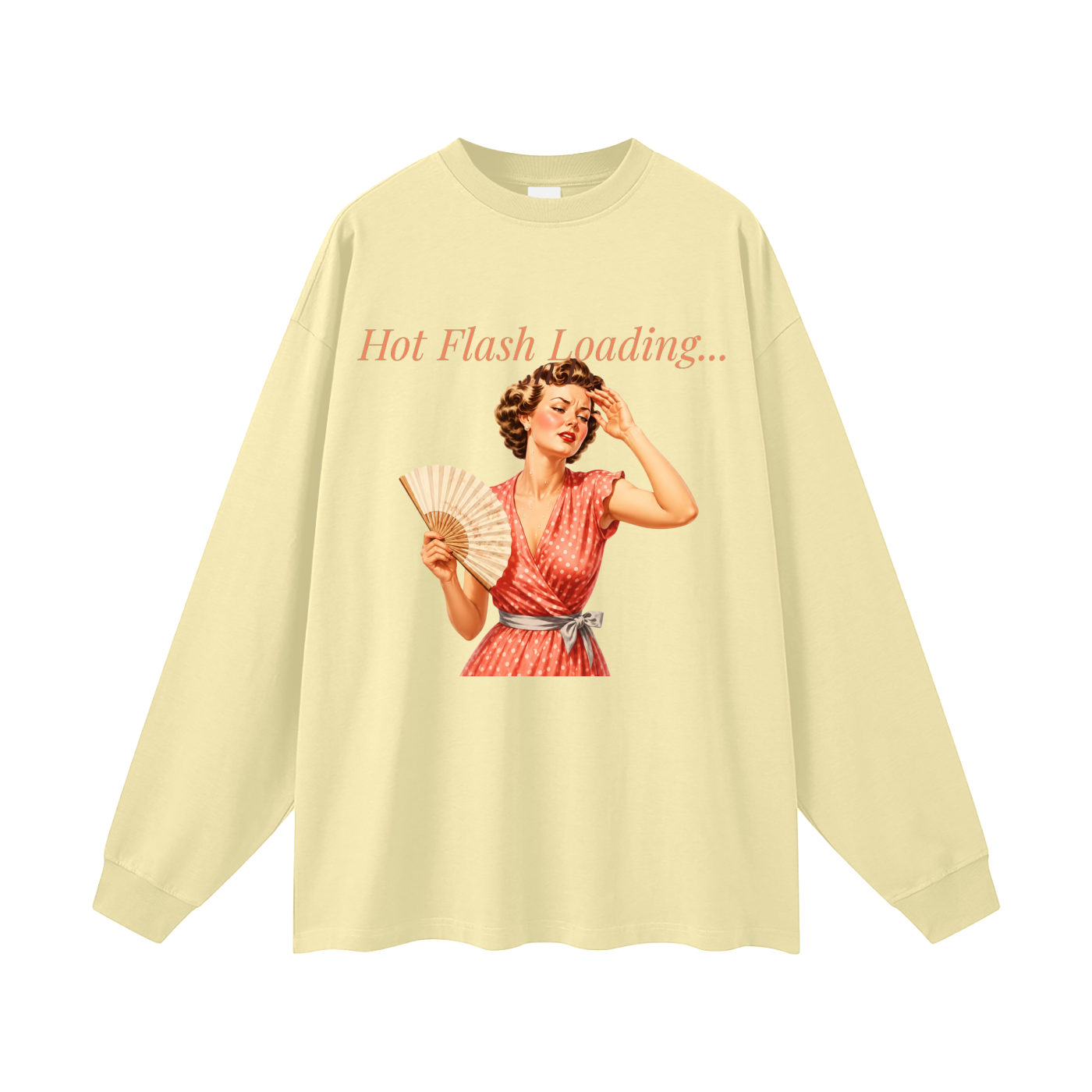 Hot Flash Loading Oversized Long Sleeve Tee
