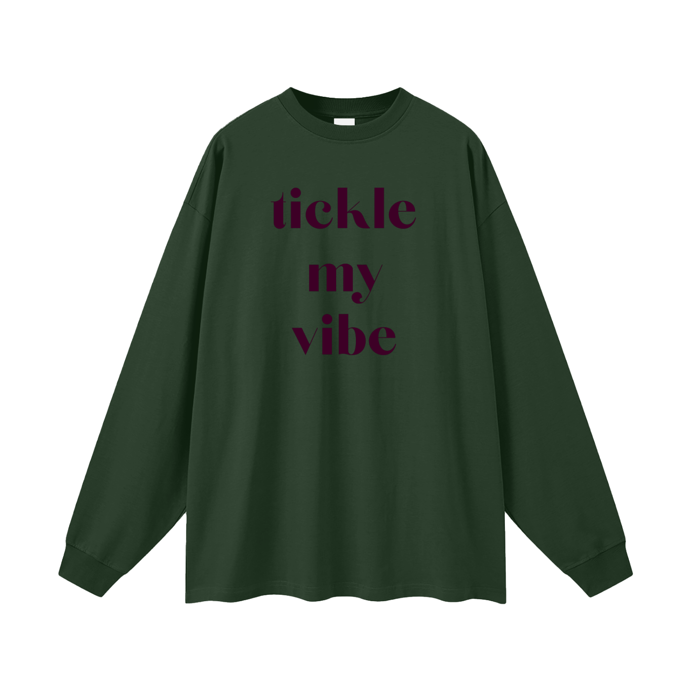 Tickle My Vibe Oversized Long Sleeve Tee