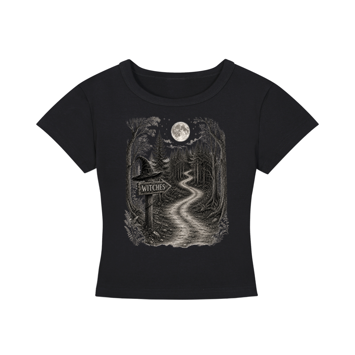 Witches Way Cropped Tee