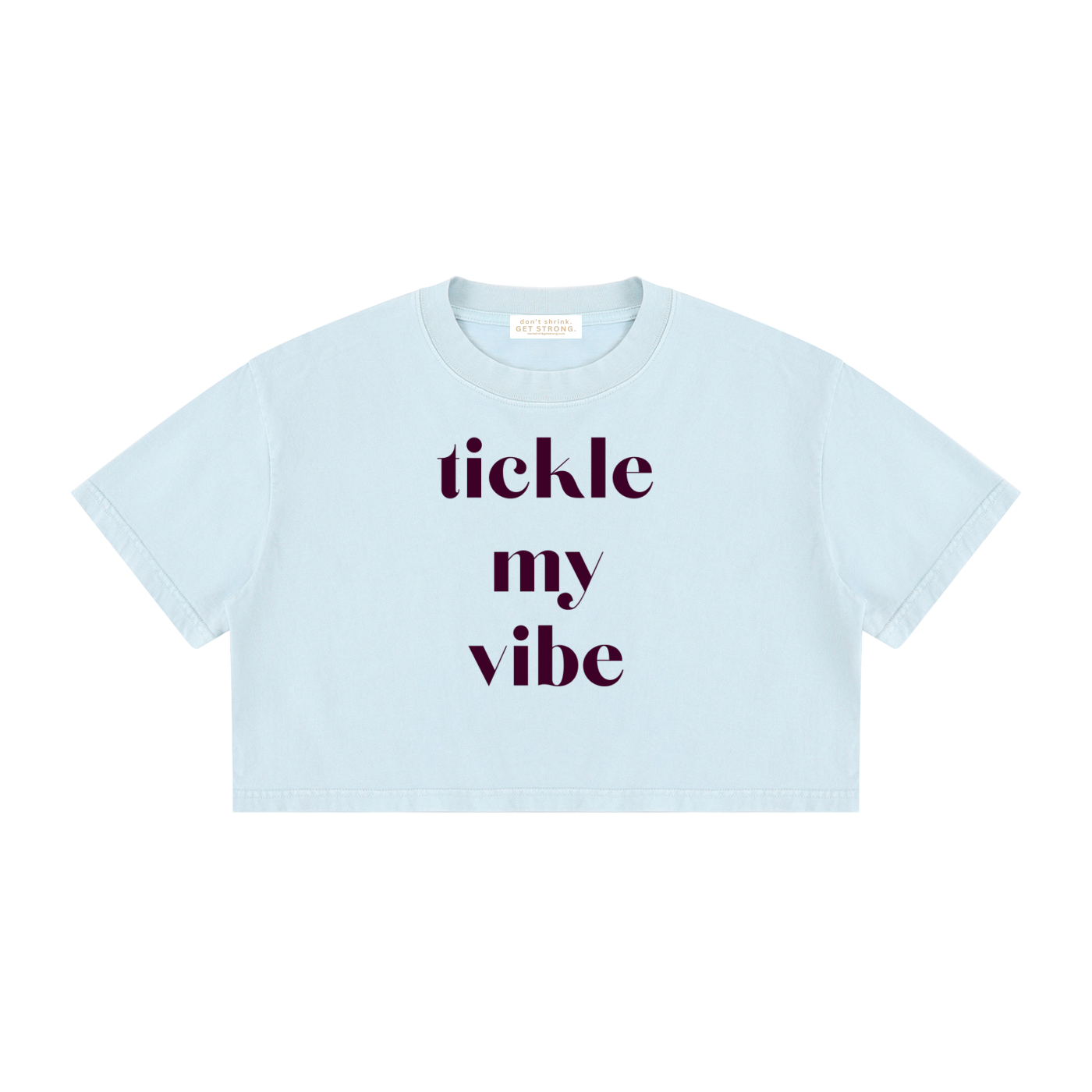 Tickle My Vibe Cropped Boxy Tee