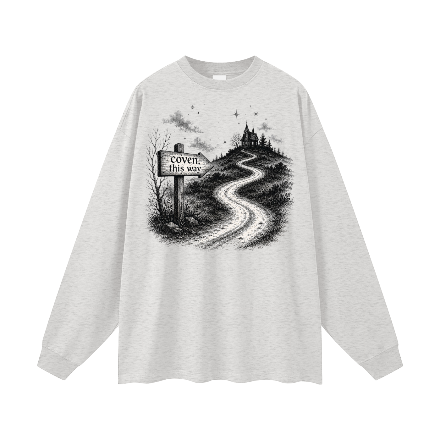 Coven This Way Oversized Long Sleeve Tee