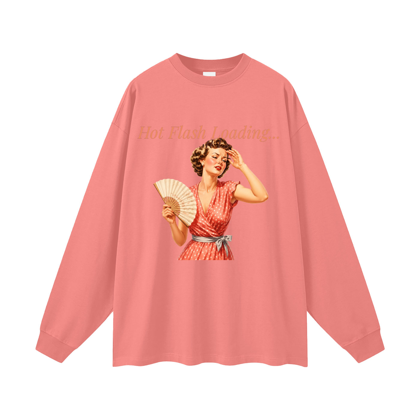 Hot Flash Loading Oversized Long Sleeve Tee