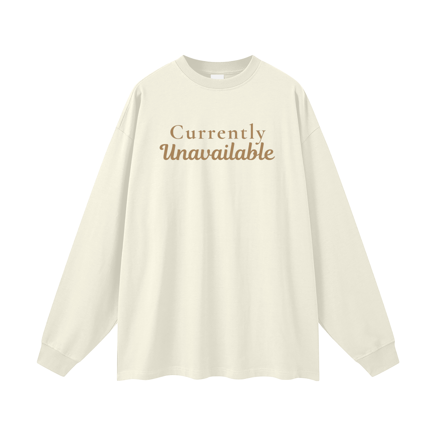 Currently Unavailable Oversized Long Sleeve Tee