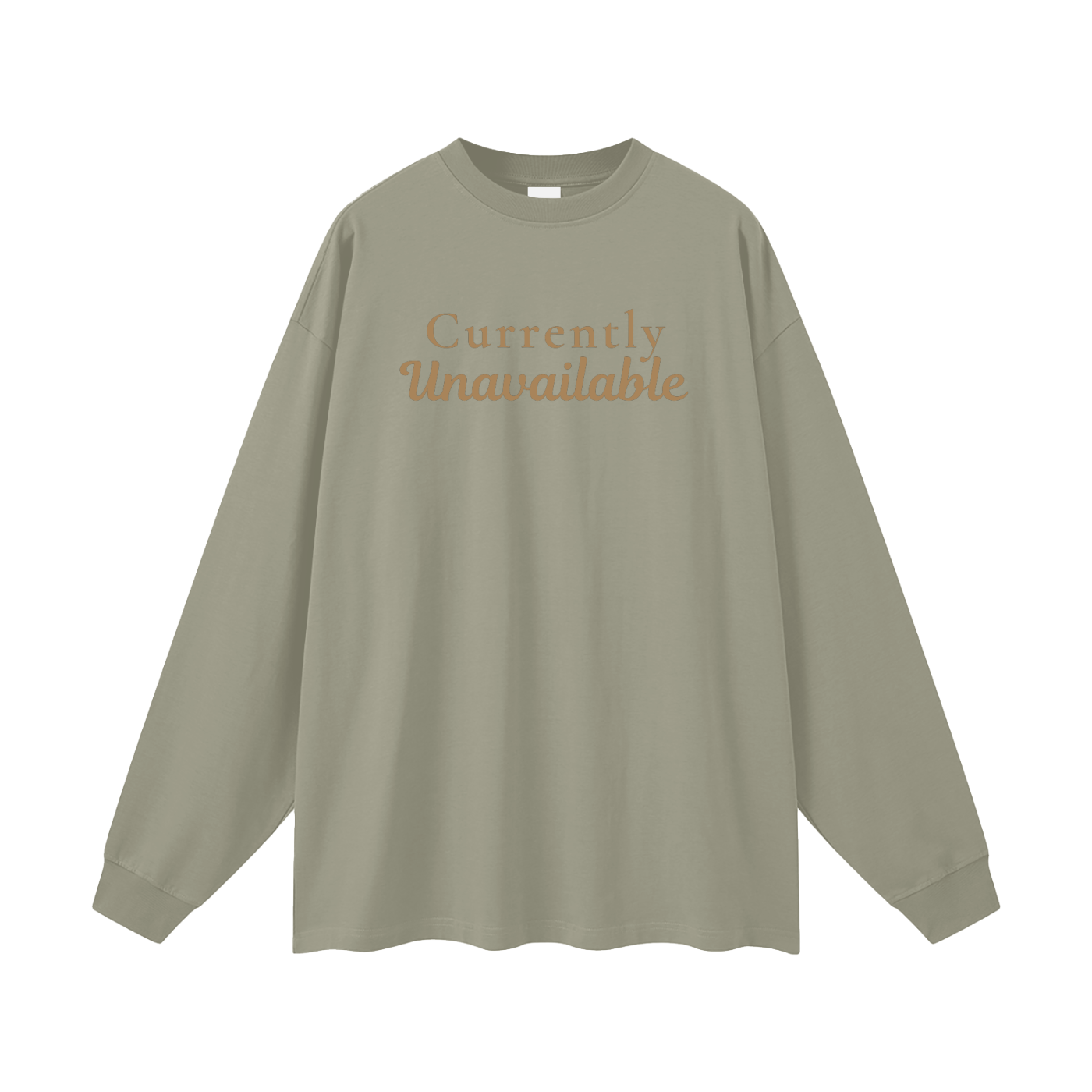 Currently Unavailable Oversized Long Sleeve Tee