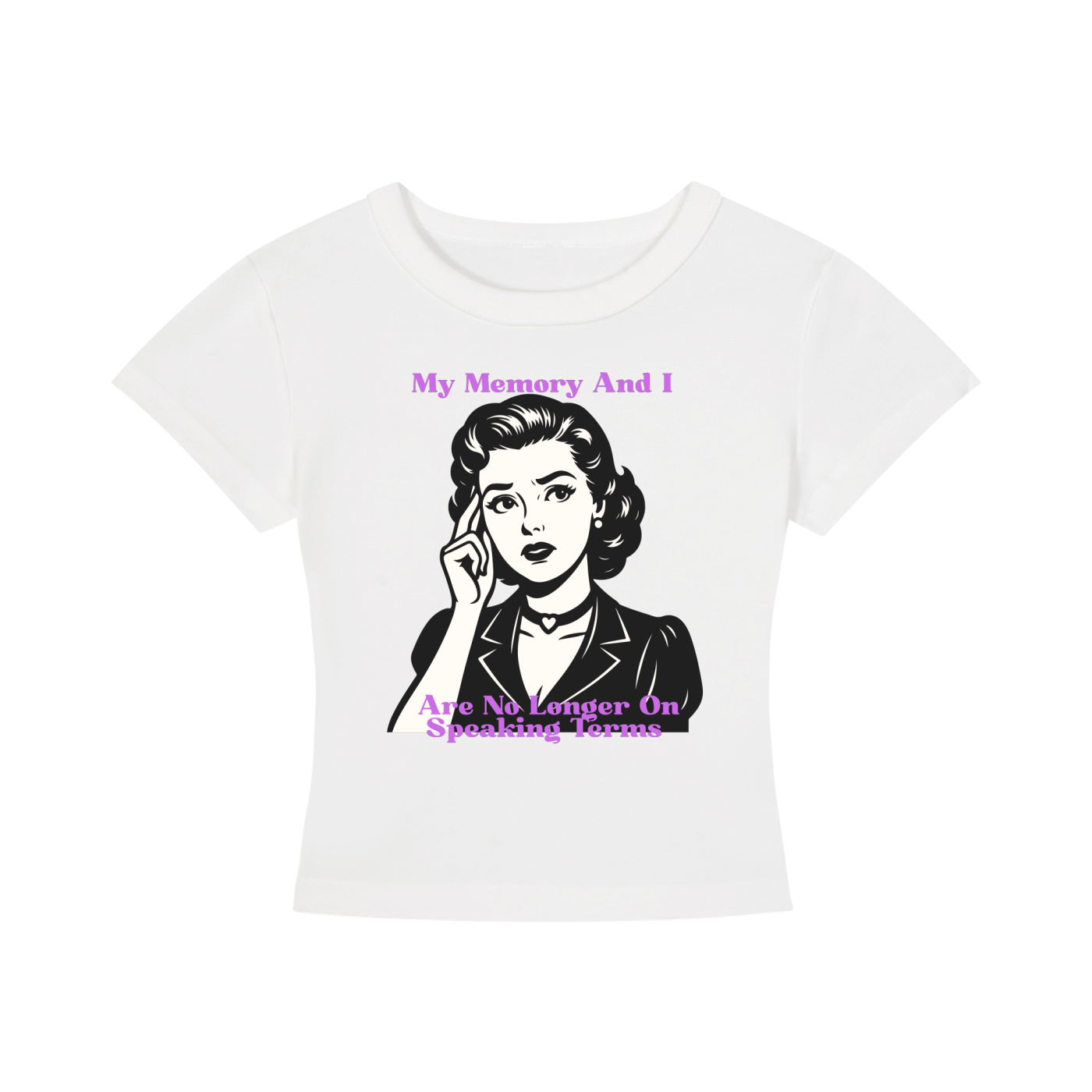 My Memory and I Are No Longer on Speaking Terms Cropped Tee