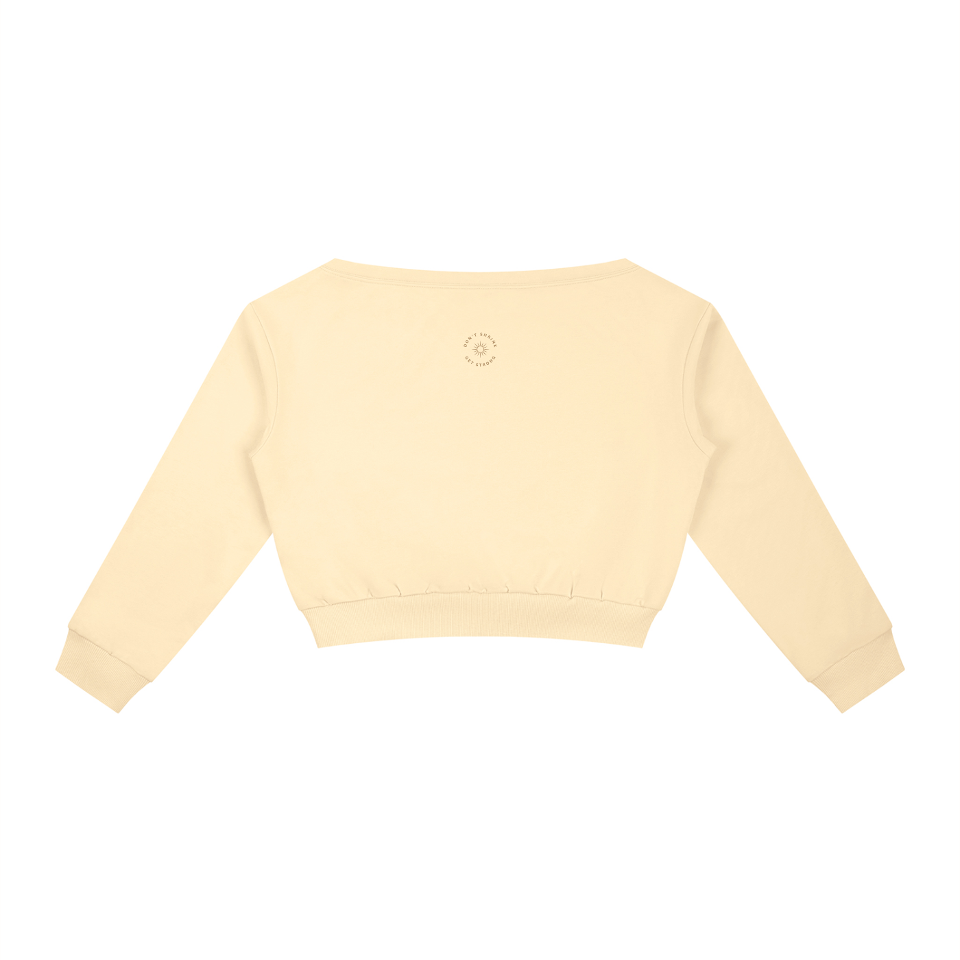 Cotton Blend Off-Shoulder Sweatshirt