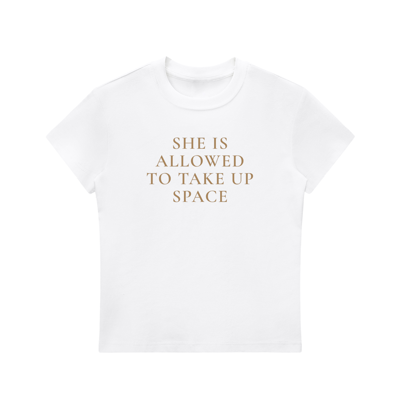 She Is Allowed To Take Up Space Slim-Fit Tee