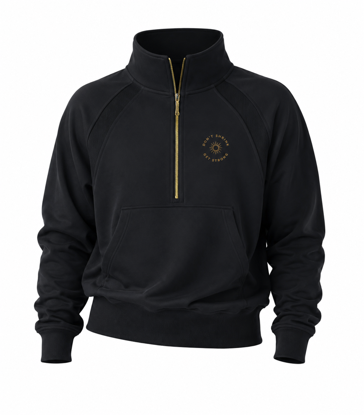 Don't Shrink. GET STRONG.™ – Cropped Zip Sweatshirt