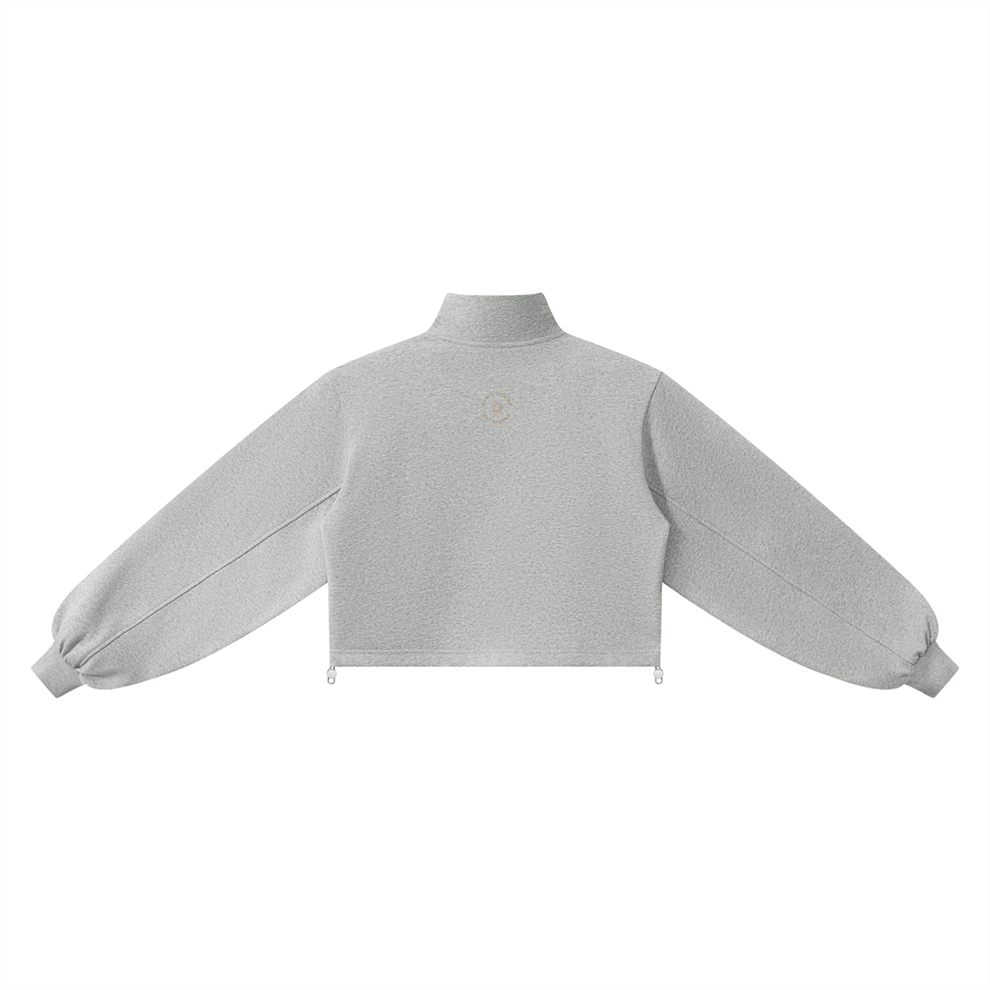 Mock Neck Cotton Blend Pull-Over