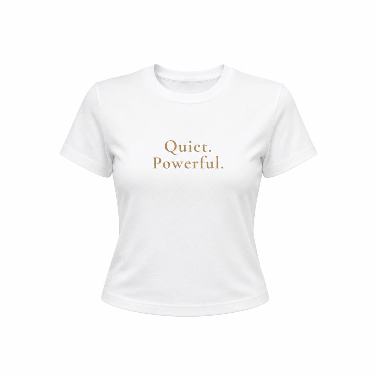 Quiet. Powerful. Slim-Fit Tee