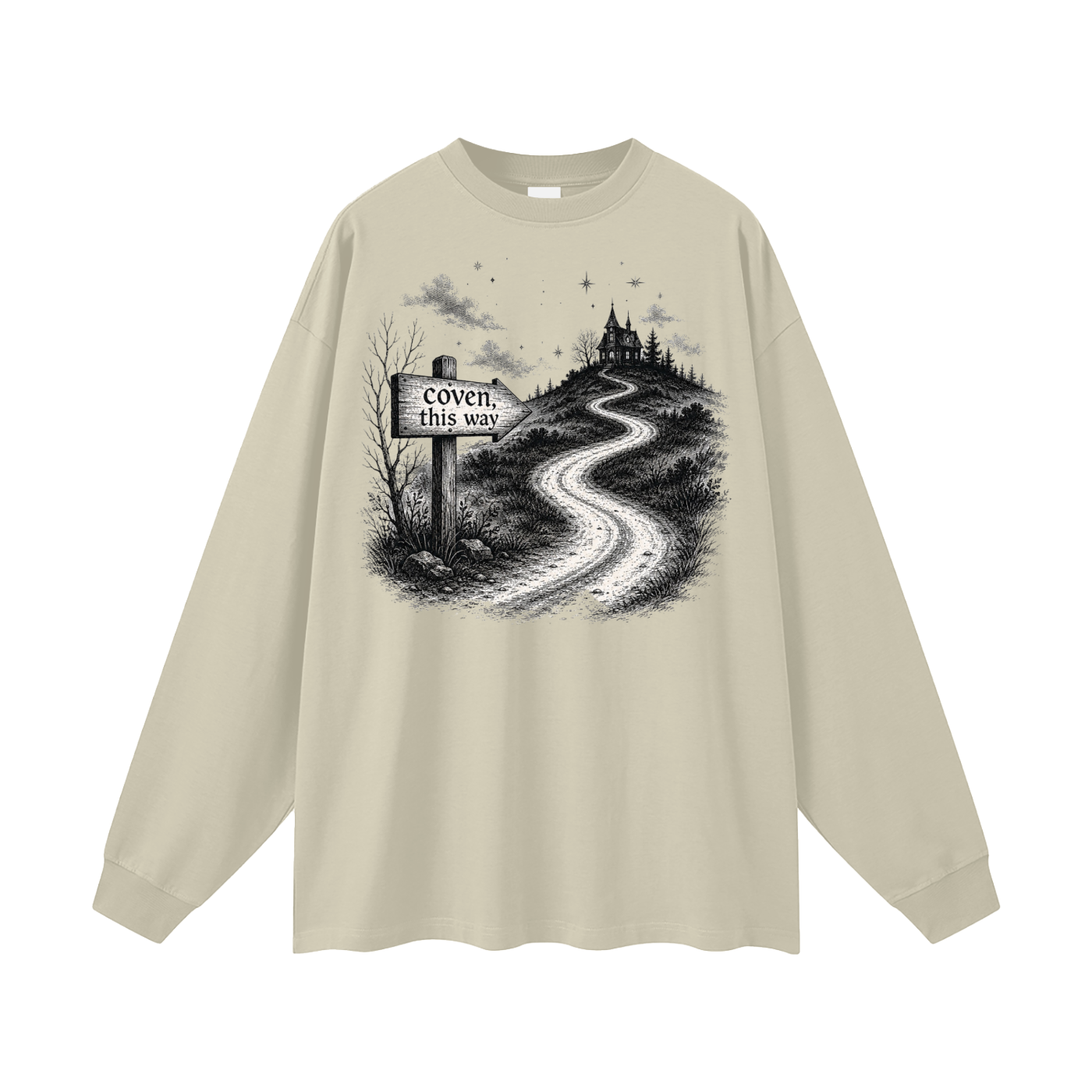 Coven This Way Oversized Long Sleeve Tee