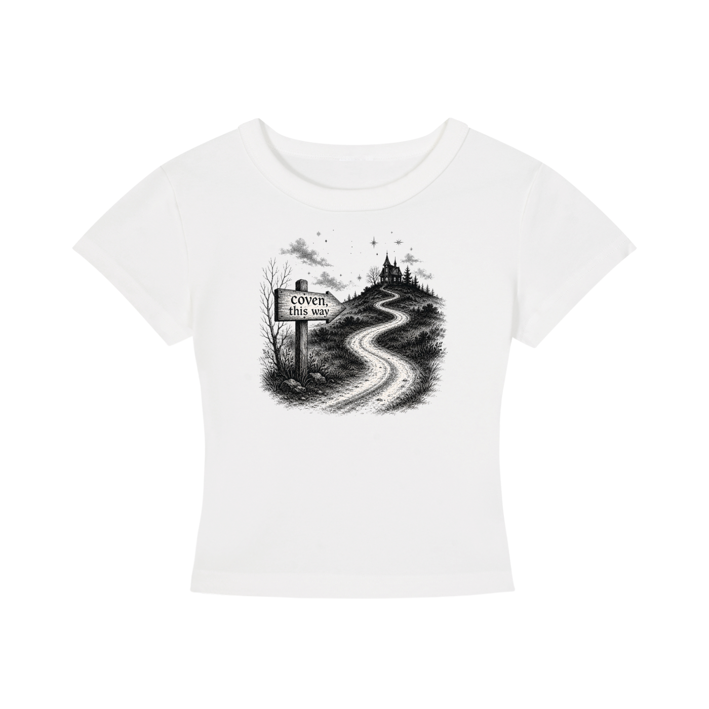Coven This Way Cropped Tee