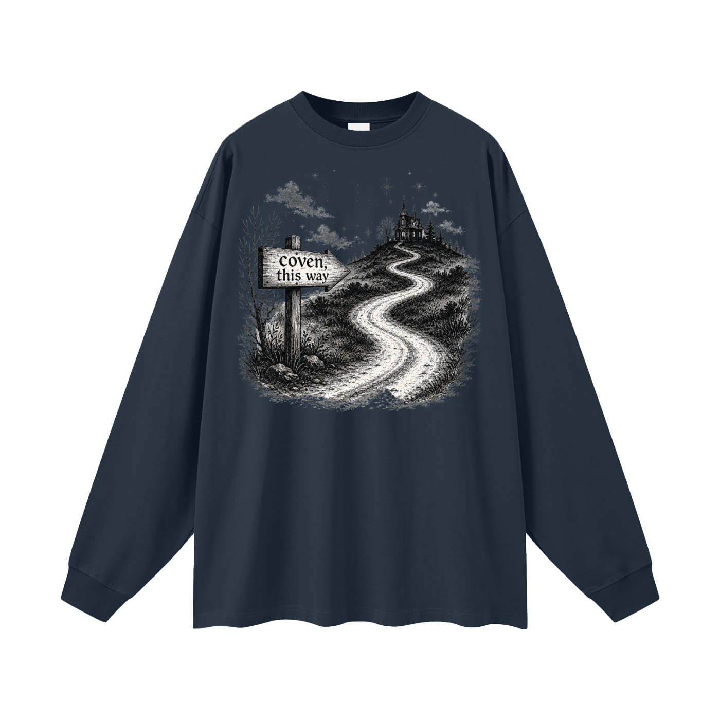 Coven This Way Oversized Long Sleeve Tee