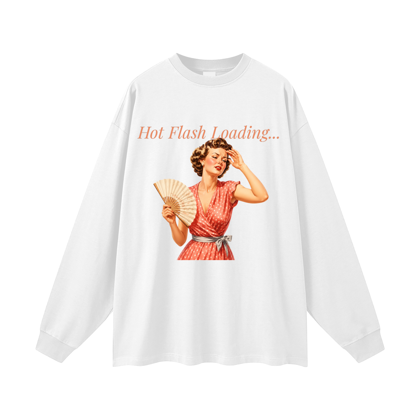 Hot Flash Loading Oversized Long Sleeve Tee