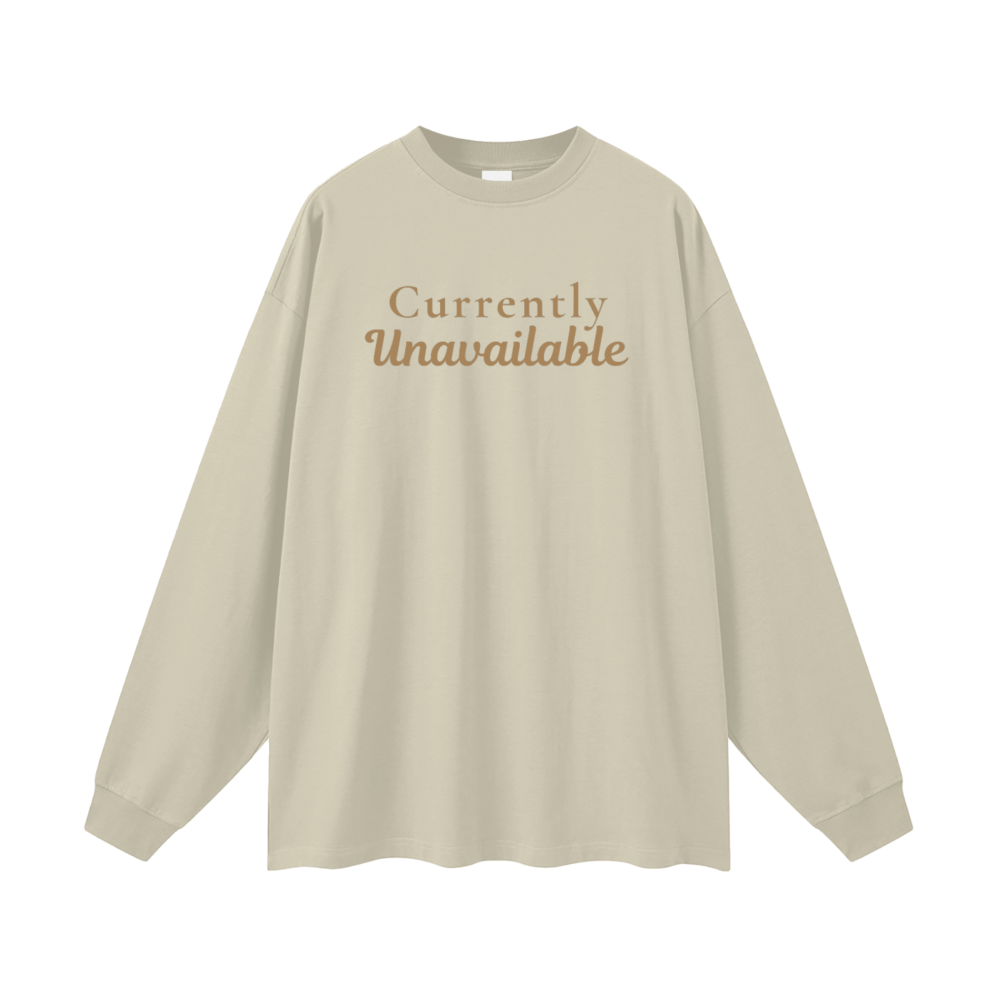Currently Unavailable Oversized Long Sleeve Tee