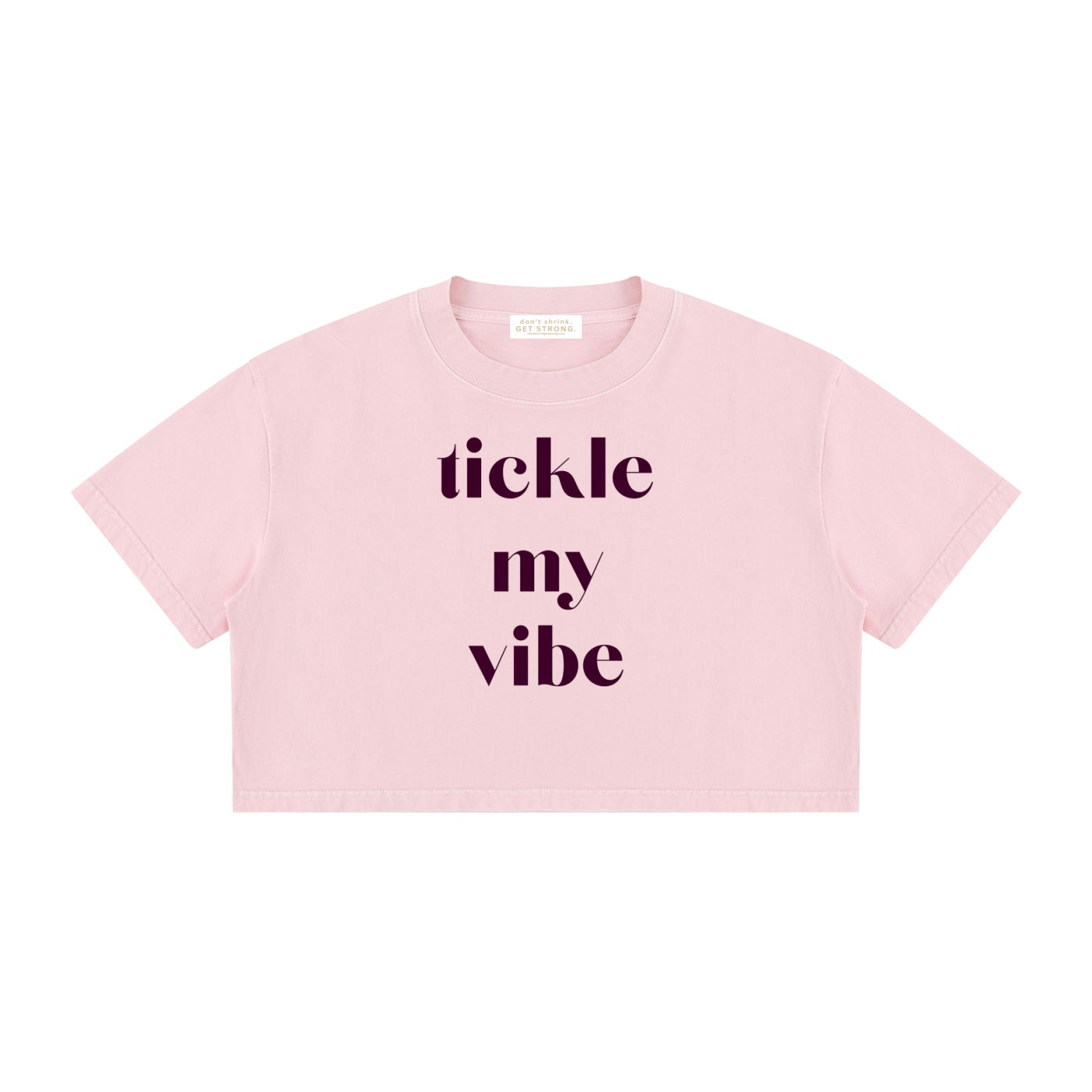 Tickle My Vibe Cropped Boxy Tee