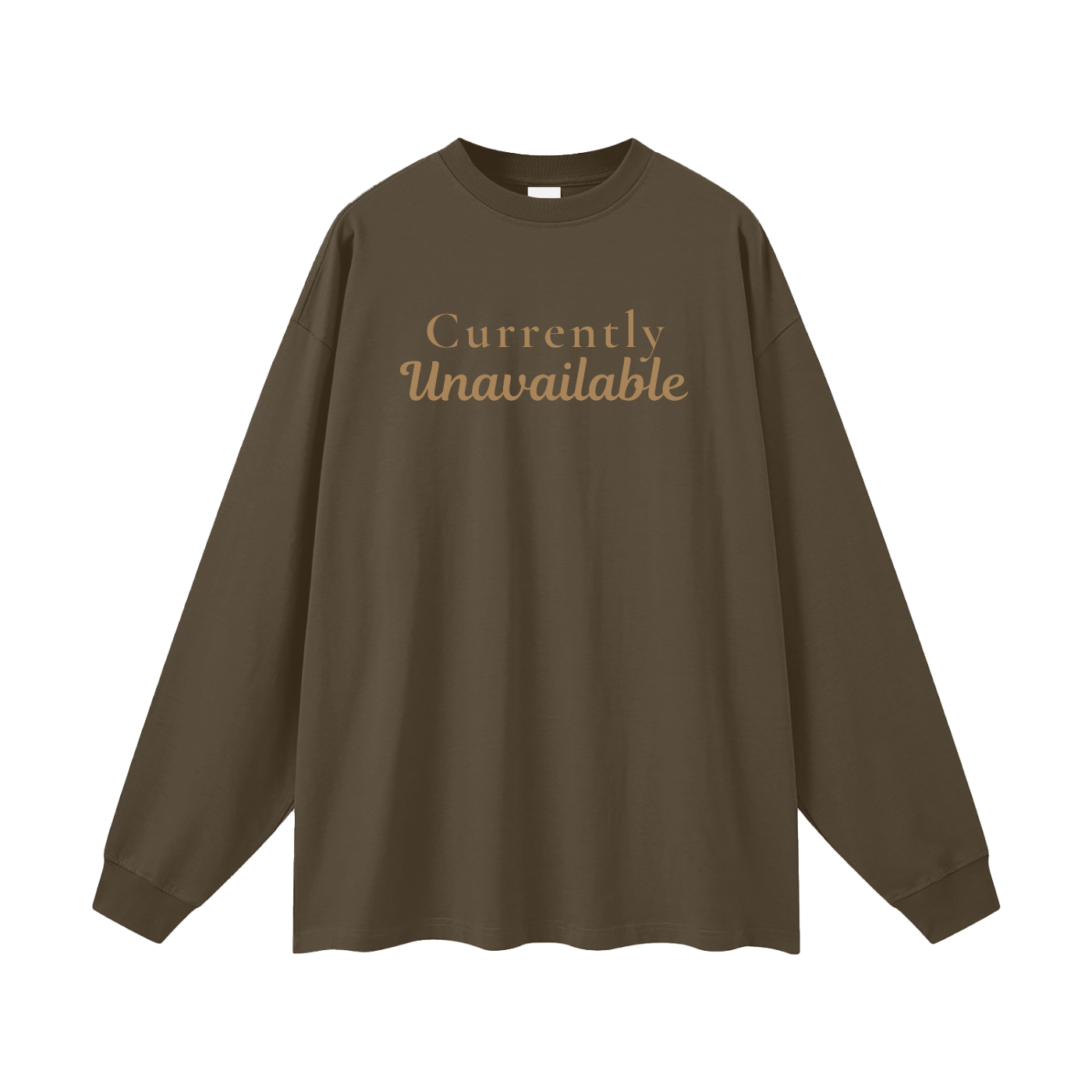 Currently Unavailable Oversized Long Sleeve Tee