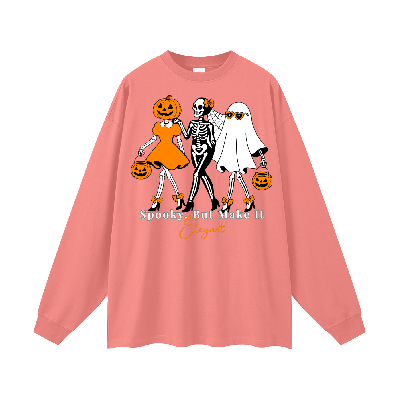 Spooky, But Make It Elegant Oversized Long Sleeve Tee