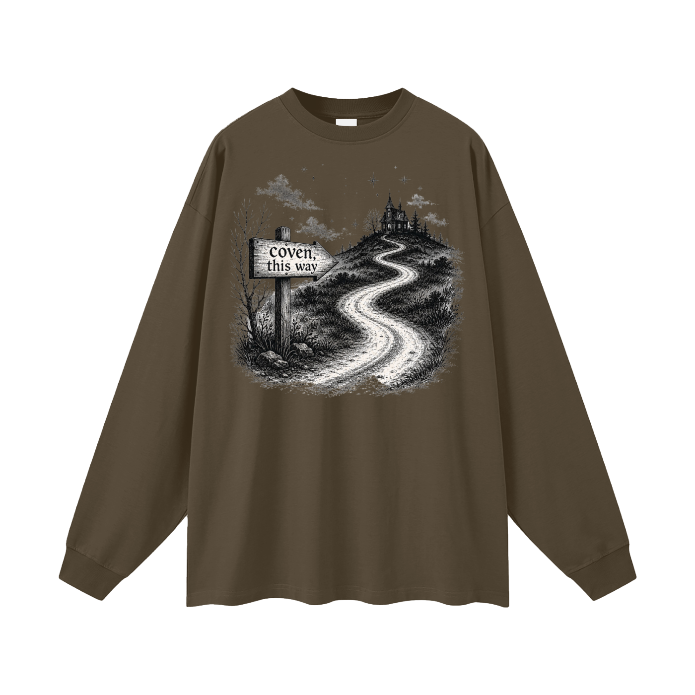Coven This Way Oversized Long Sleeve Tee
