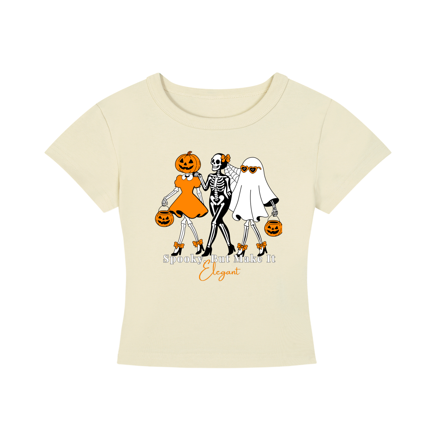 Spooky, But Make It Elegant Cropped Tee
