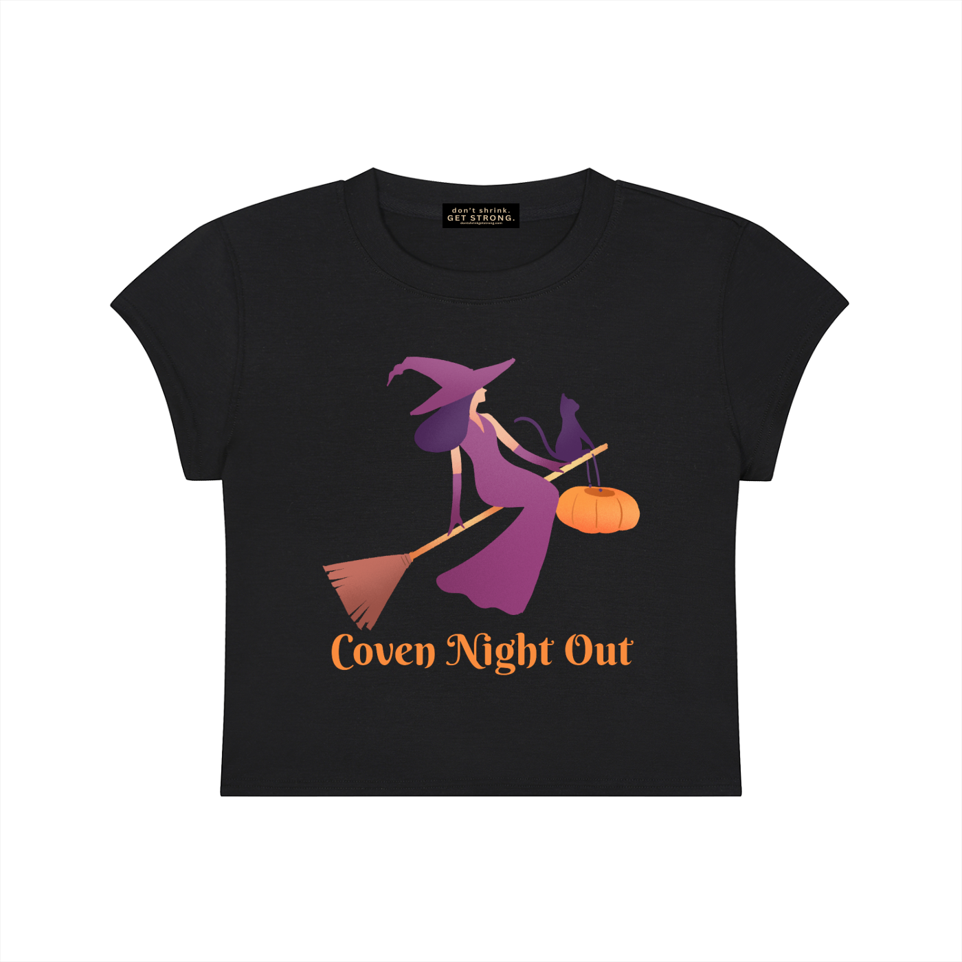 Coven Night Out Capped Sleeve Crop Tee
