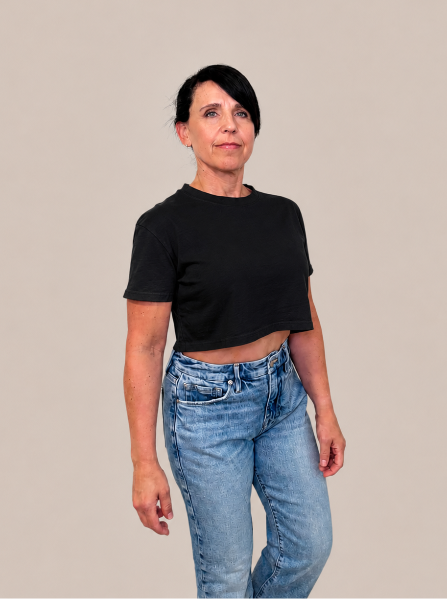 Quiet. Powerful. Cropped Boxy Tee