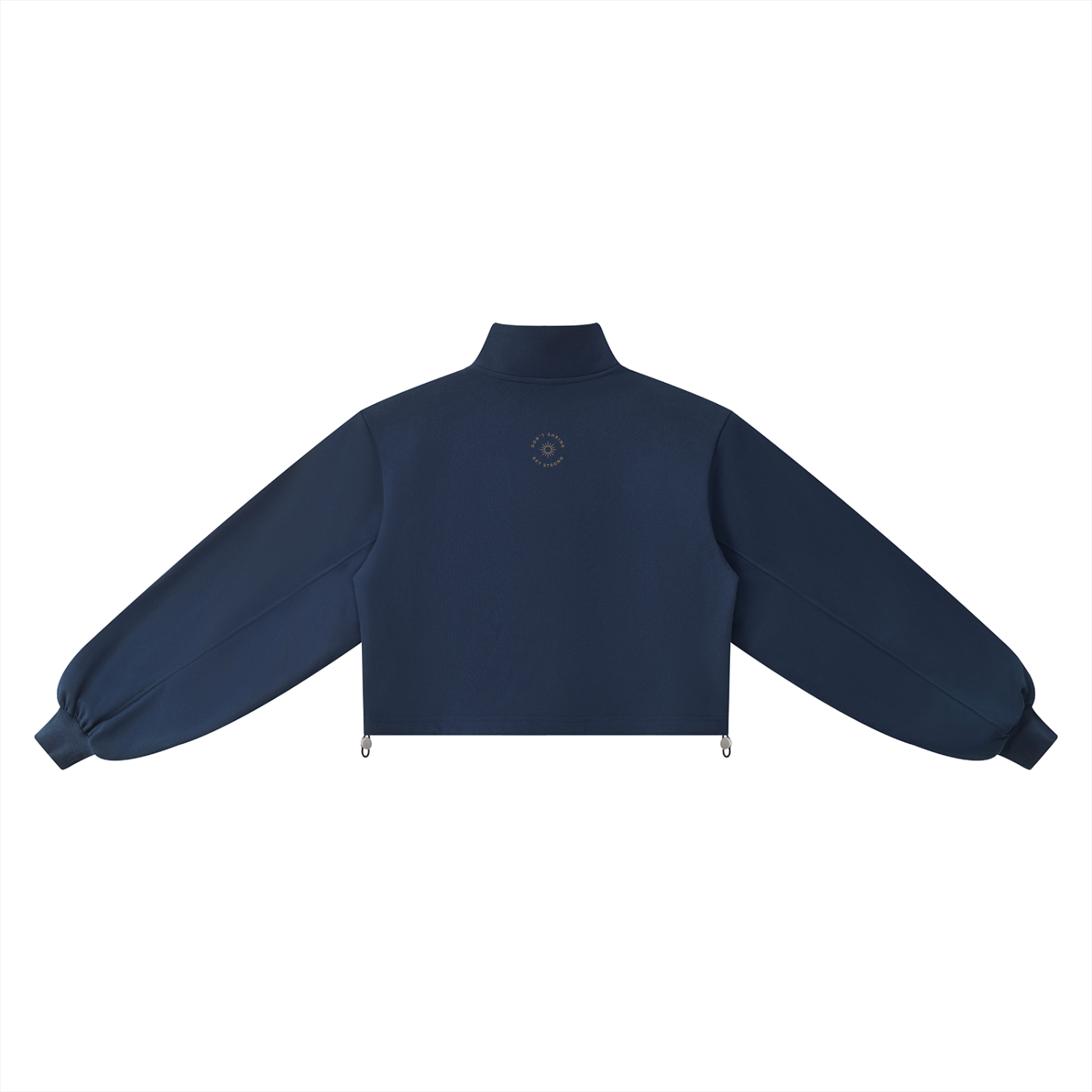 Mock Neck Cotton Blend Pull-Over