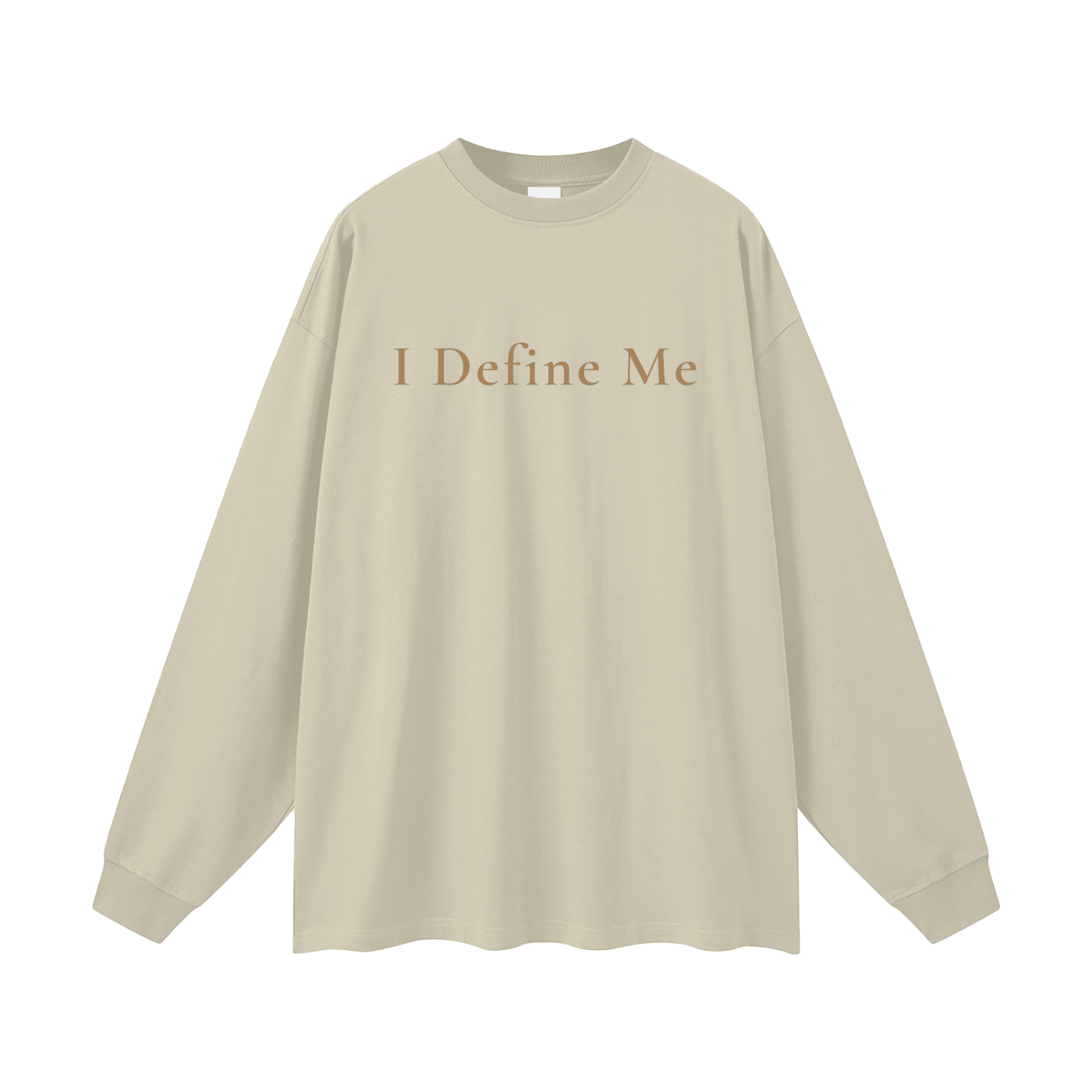 I Define Me Oversized Long Sleeve Tee