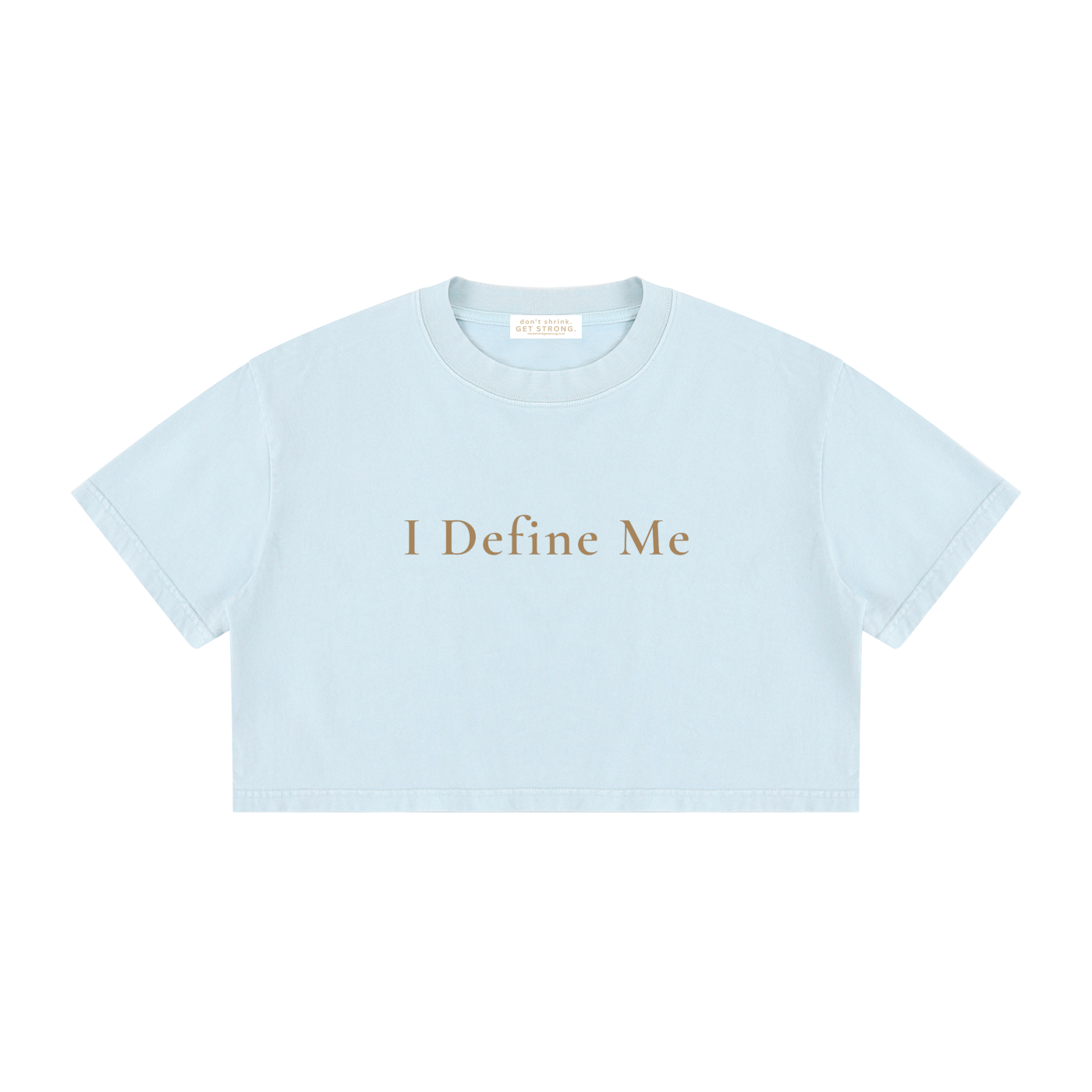 I Define Me Cropped Boxy Tee