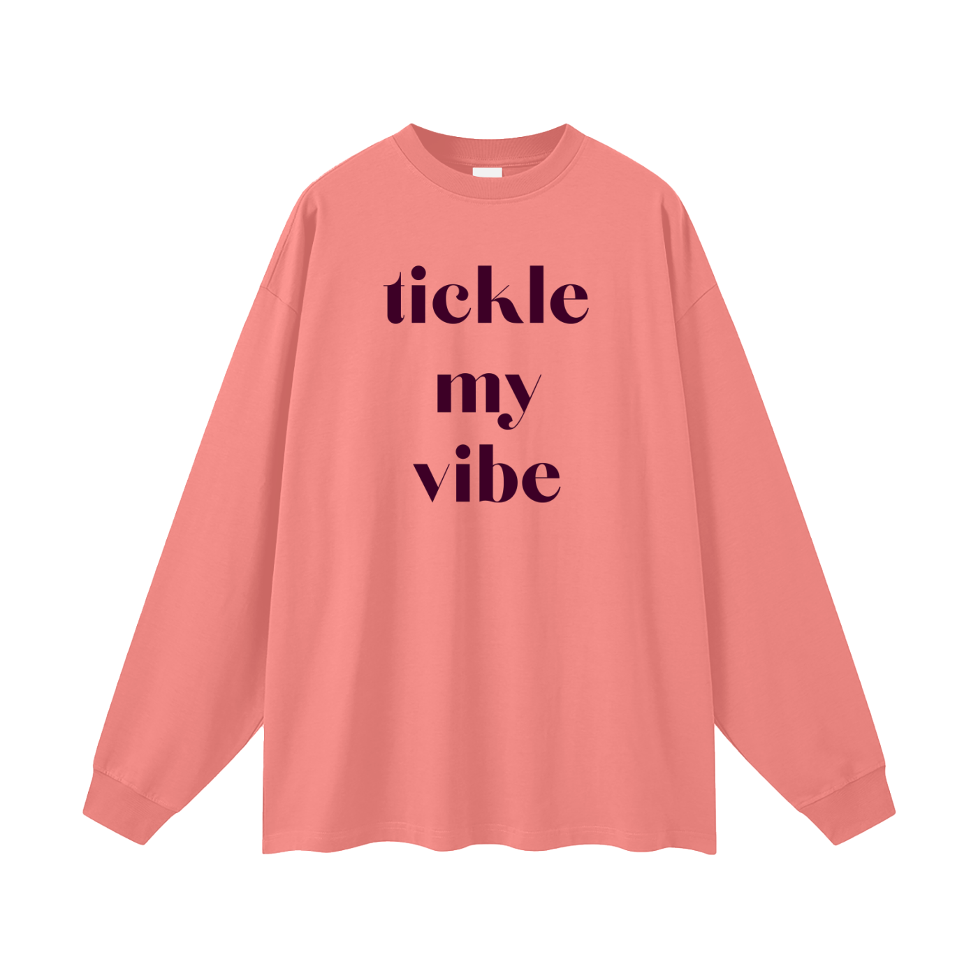 Tickle My Vibe Oversized Long Sleeve Tee
