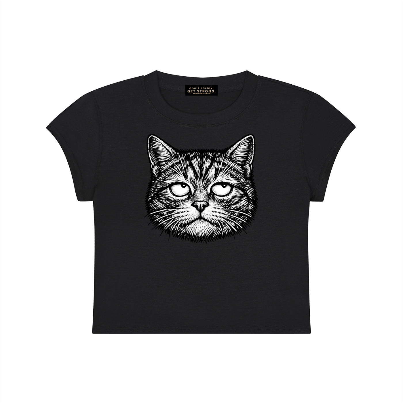 Unbothered Capped Sleeve Crop Tee