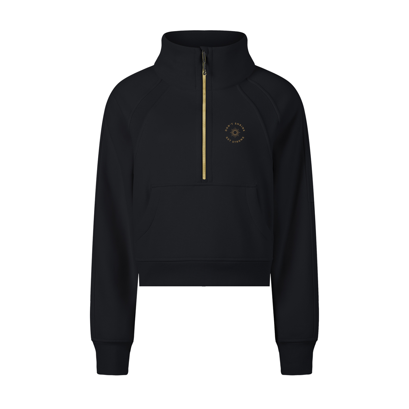 Don't Shrink. GET STRONG.™ – Cropped Zip Sweatshirt