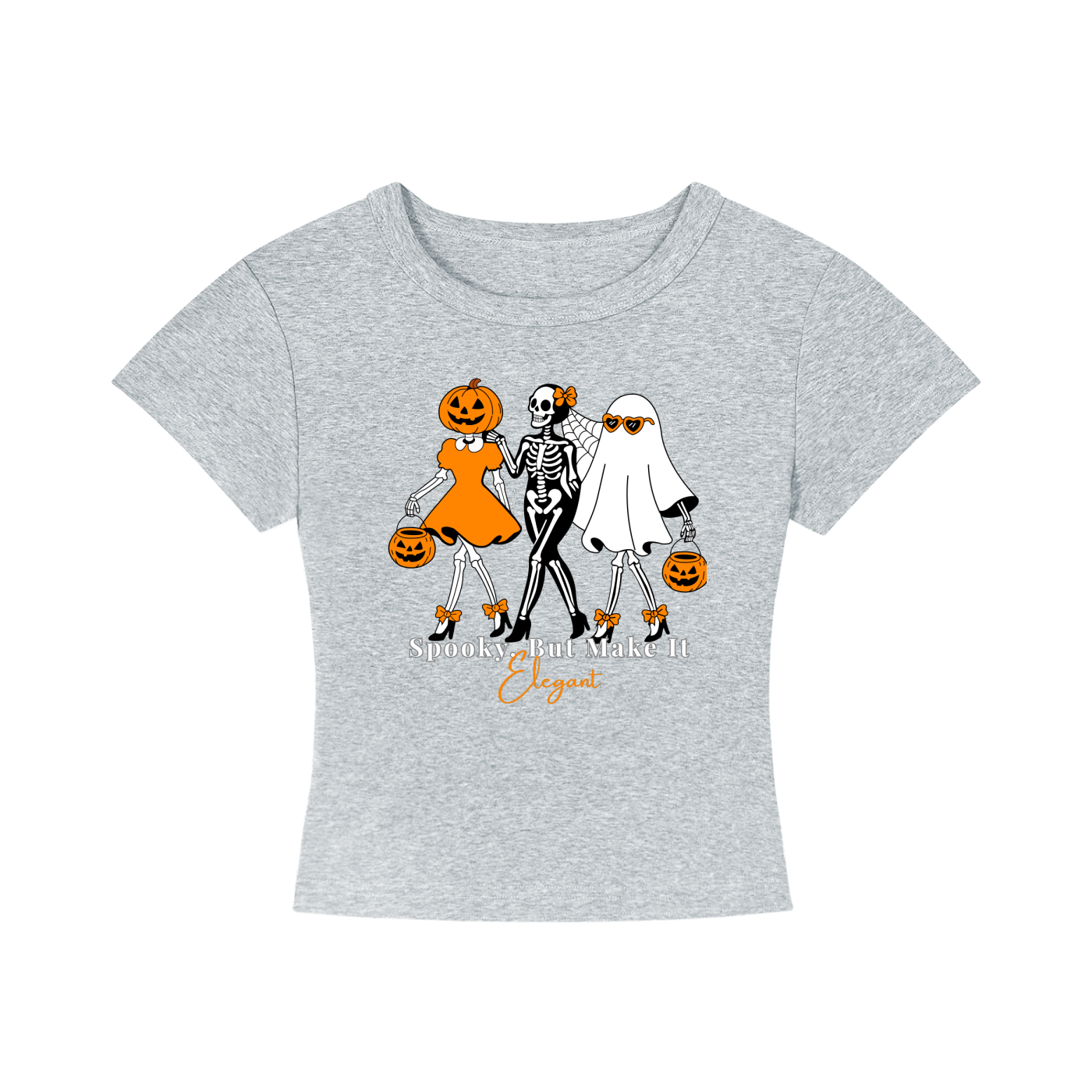 Spooky, But Make It Elegant Cropped Tee