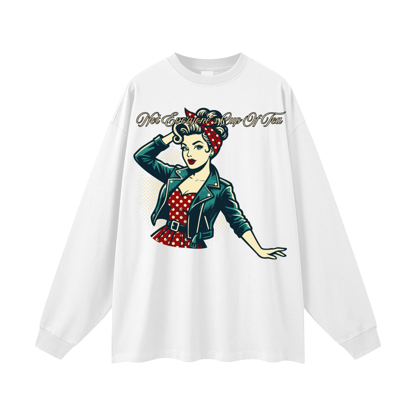 Not Everyone's Cup Of Tea Oversized Long Sleeve Tee