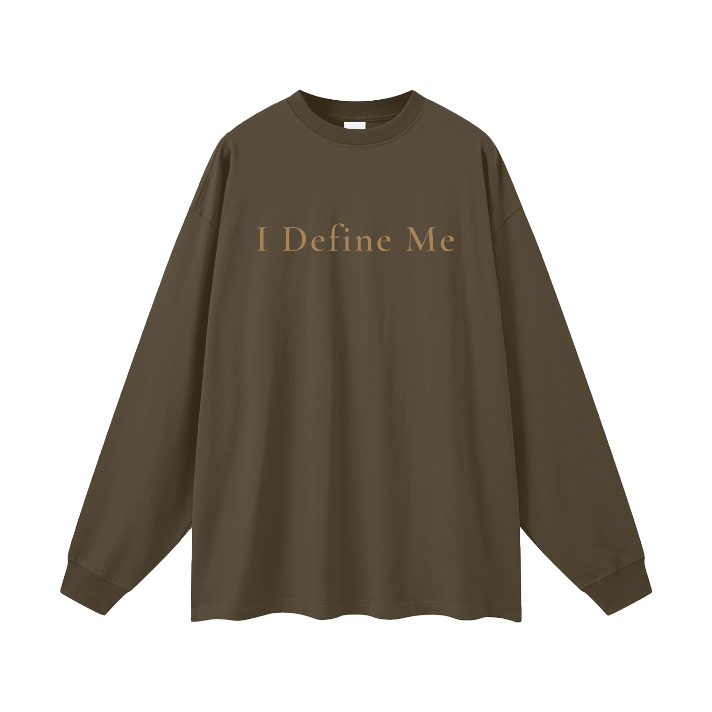 I Define Me Oversized Long Sleeve Tee