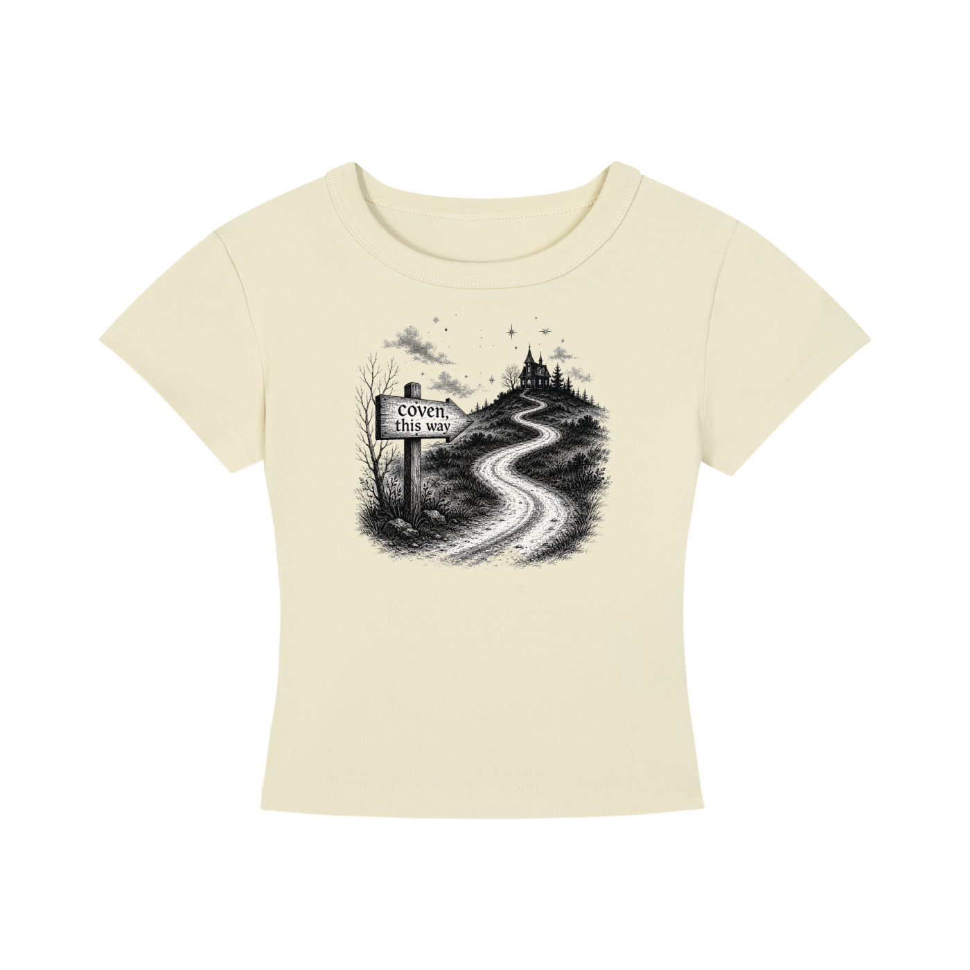 Coven This Way Cropped Tee