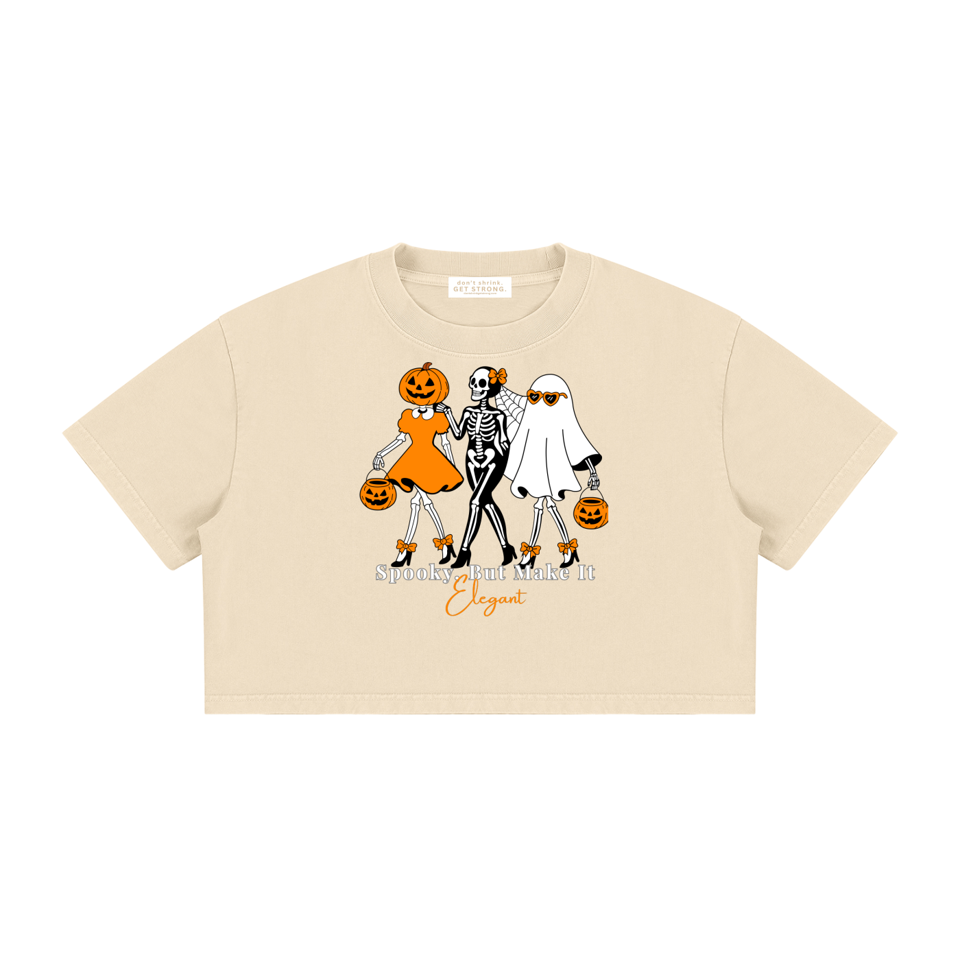 Spooky, But Make It Elegant Cropped Boxy Tee