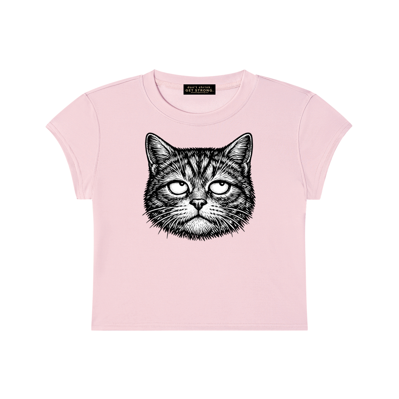 Unbothered Capped Sleeve Crop Tee